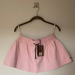 one teaspoon pink leather skirt nwt